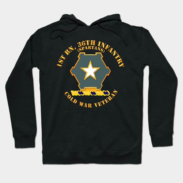 1st Bn 36th Infantry DUI - Spartans - Cold War Vet Hoodie by twix123844